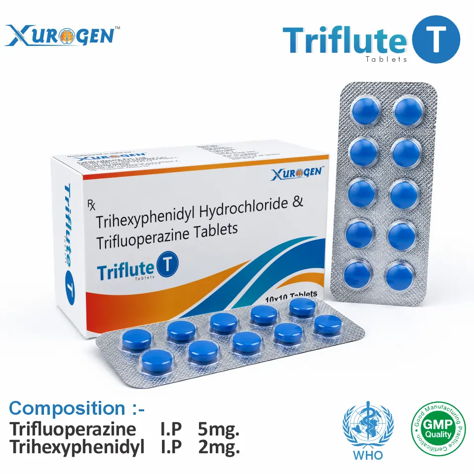 Trifluoperazine 5mg + Trihexyphenidyl 2mg Tablet PCD Pharma